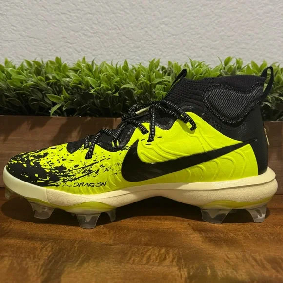Nike Alpha Huarache NXT MCS “All Star” Black/Lime/Volt Baseball Cleats